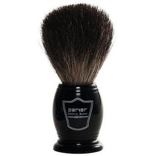 NEW 100% Black Badger Bristle Shaving Brush with Ebony Handle & Free 