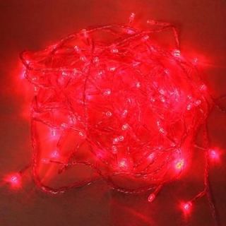 Pretty Red 20M 200 LED Christmas Fairy Party String Lights, Waterproof