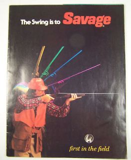 THE SWING IS TO SAVAGE 1980 SAVAGE ARMS FIREARMS CAT.