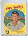 1959 Topps 496 Wayne Terwilliger NMMT SET BREAK 9 Year MLB Player 