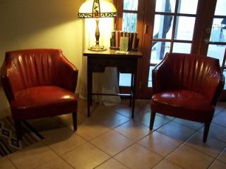 vintage leather club chair in Chairs