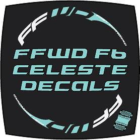 2012 FFWD FAST FORWARD CELESTE F6R WHEEL DECALS STICKERS F6