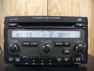 Honda Pilot factory 6 disc CD player radio XM with code 06 07 08 39100 