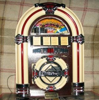Crosley Radio Mini Jukebox CD Player with AM/FM Radio Stereo Speakers 