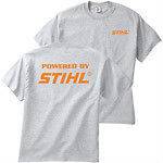   Powered by STIHL T shirt, Gray STIHL Chainsaw shirt, Trimmer, Blower