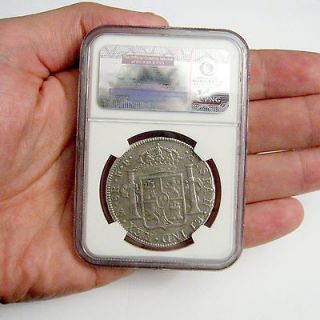 1783 Pieces of 8 Reales El Cazador Shipwreck Coin NGC COA Perfect 