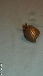   Solid Brass Snail Escargot Figurine 2 Tall X 2 1/2 Long Taiwan