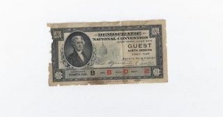 1924 Democratic National Convention Guess pass New York city