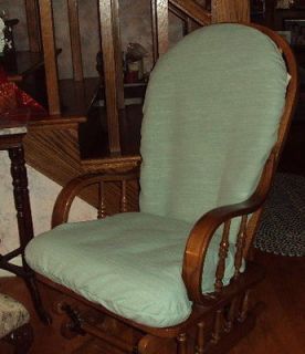 SlipCovers for Glider Rocking Chair Cushions  Moss Green or Your 