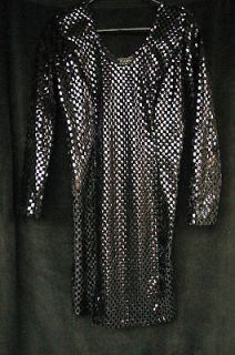 Miranda Mills  Womens Black Sequined Wiggle Dress