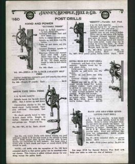 1928 ad Champion Hand Power #300 #90 Post Drill Bench Forges
