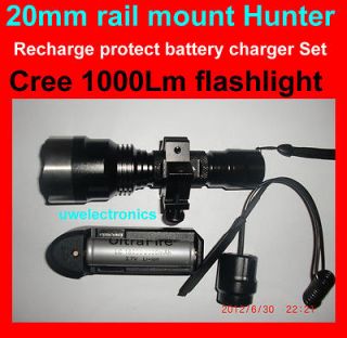 1000L Cree XM L T6 LED Tactical hunting Flashlight remote pressure 