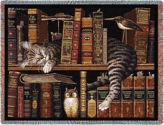 Pure Country Charles Wysocki Frederick The Literate Book Cat Throw 