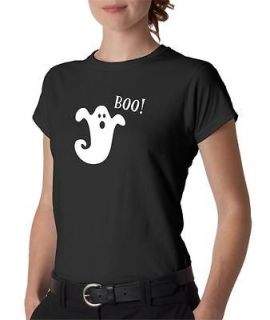 Juniors Halloween Ghost Boo Scary Funny Costume T Shirt Tee