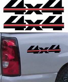 4X4 DECAL TRUCK STICKER CHEVY OFFROAD DECALS 2 PACK