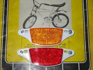    Bike J60 Bicycle Cat Eye Wheel Reflectors NEW NOS OEM Old School BMX