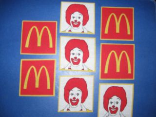 McDonalds Ronald McDonald Fabric Iron On Appliques (#2)