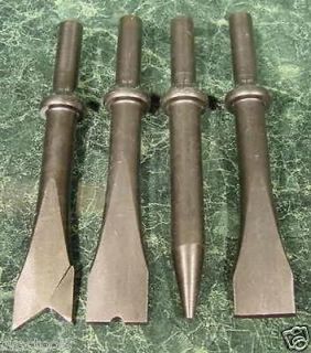 4pc. Replacement AIR HAMMER CHISEL BITS tool new