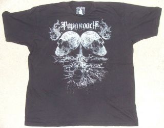   Roach Skulls Summer Tour 2008 Mens Black Tee Shirt XXL by Chaser NEW