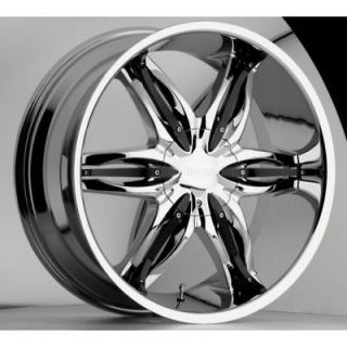 26 inch 26x9.5 Viscera 778 chrome wheels rims 5x115 +15