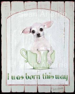 Teacup Chihuahua Dog Sign / Print / Plaque / Picture / Living Room 