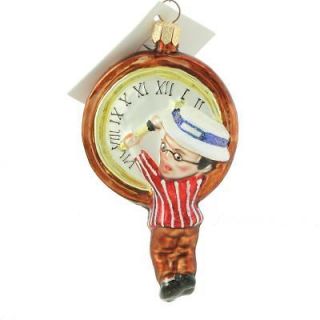   Radko Rare Petite Millennium Clock New Years Countdown Ornament