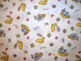   Pooh 100% Cotton Fabric 45W  34  Pooh&Christoph​er Robin #1428
