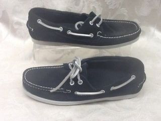 ISLAND SURF MENS DIXON NAVY Casual Leather Boat Shoes size 9 NIB msrp 