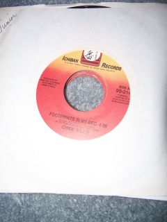 Chick Willis 45 Footprints in My Bed / Nuts for Sale rpm record 7 