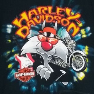 Harley Davidson Yosemite Sam Taz Road Runner T Shirt XL ZEPKA Cycle 