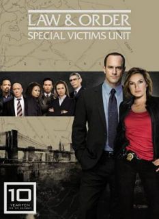 Law Order Special Victims Unit   The Tenth Year DVD, 2009, 5 Disc Set 