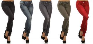 NEW HOT WOMENS SKINNY DENIM JEANS STRETCH PANTS COLORS ALL SIZES FREE 