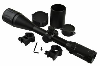 SNIPER R/G/B ILLUMINATION SCOPE LT6 24X50AOL WITH RING AND FLIP OPEN 
