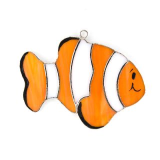Clown Fish Switchables Stained Glass Or Sun Catcher
