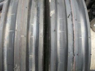 TWO 550X16,550 16,​5.50X16 DEERE FORD Six Ply 3 Rib Tractor Tires w 