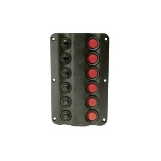   Gang LED Rocker Switch Panel with Circuit Breakers for Boats