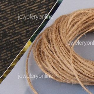 20m Jute Necklace Bracelet Cord String Thread 2mm DIY CHIC