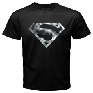   Shield Superman Logo Krypton Smallville Clark Kent Black T shirt Tee