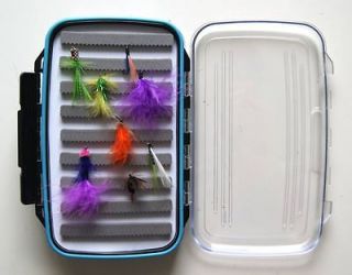 Large Fly Fishing Box Case Double Side WaterProof Foam 7.3 x 4.3 x 1 