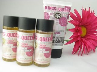 4pc For Kings and Queens (by Korres)Sugar Queen set Body Butter Shower 