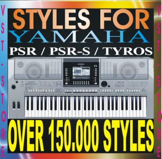 YAMAHA STYLES PSR 1000 1100 1500 2000 2100 3000 s550 s710 s910 Tyros 1 