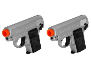   SILVER Colt 25 Spring Airsoft Pocket handguns pistols +1000 6mm BBs