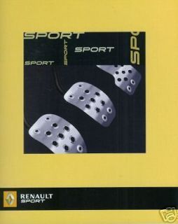 Renault Sport range brochure 2005 Clio V6 182, Megane