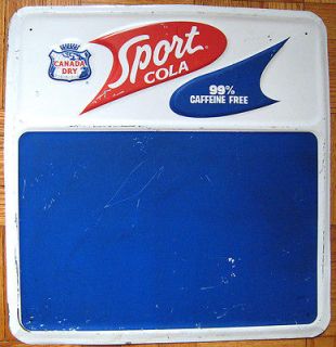 Vintage Canada Dry Sport Cola Metal Sign
