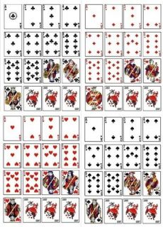 FULL DECK OF PLAYING CARDS HEARS SPADES CLUBS DIAMONDS EDIBLE CUP 