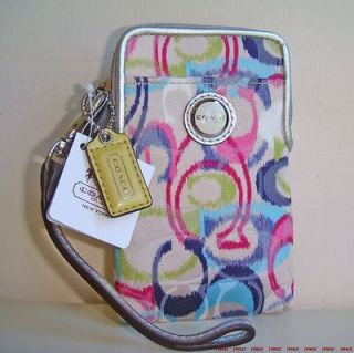 NWT COACH POPPY IKAT MultiColor UNIVERSAL CASE #61965 FOR CELL PHONE 