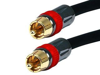   Digital Coaxial Audio/Video RCA Cable Cord M/M RG6U Coax Gold Sub
