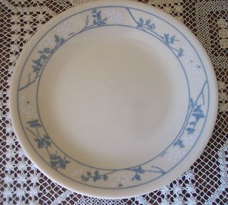   CORELLE/PYREX BLUE WHITE FLORAL FIRST OF SPRING DESSERT SIDE PLATE 6PC