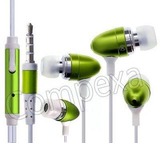 GREEN iN EAR HANDS FREE HEADSET HEADPHONE MiC fOr Alcatel OT 910