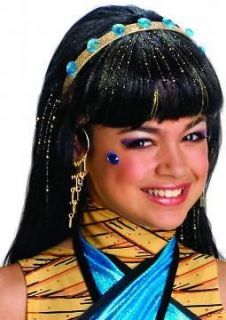 Cleo De Nile Monster High Girls Halloween Costume Wig Child New 